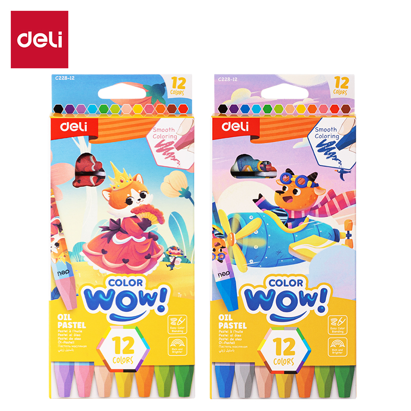 CRAYONS PASTEL C228-12 DELI