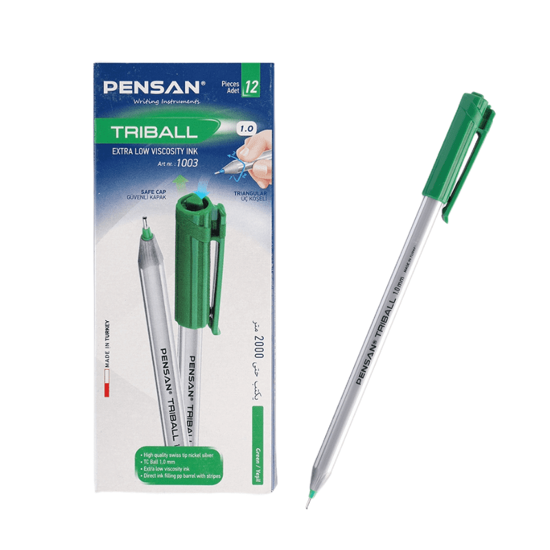 STYLO TRIBALL VERT PENSAN