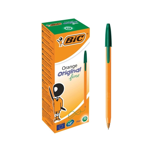 STYLO BIC ORANGE ORIGINAL FINE VERT