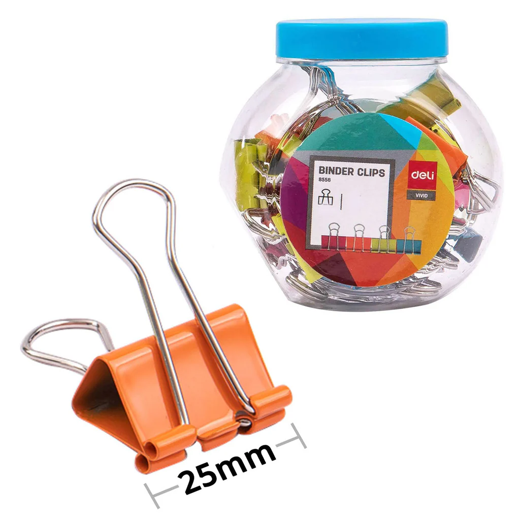 PINCE DOUBLE CLIP E8559 25MM DELI