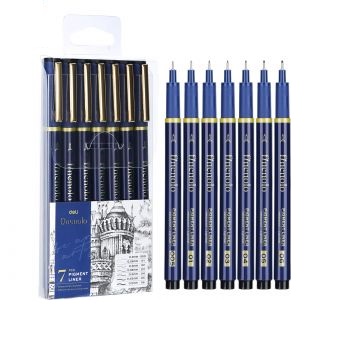 PACK 1/7 FEUTRE ENCRE PIGMENT EQ909 DELI