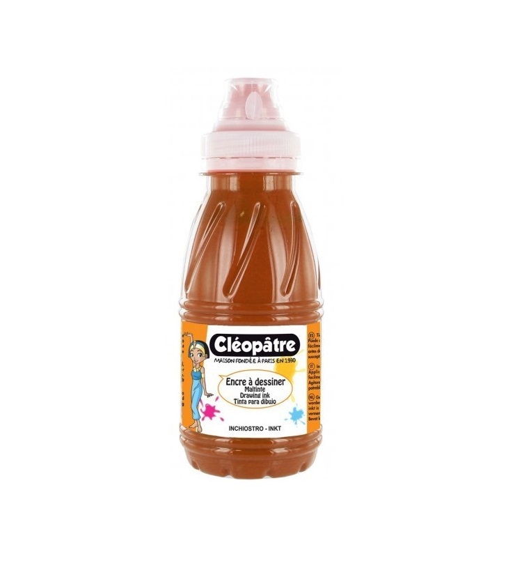 CLEOPATRE ENCRE 250ML TERRE DE SIENNE