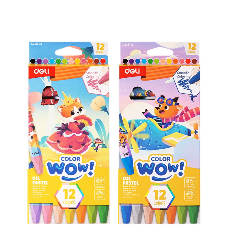 CRAYONS PASTEL C228-12 DELI