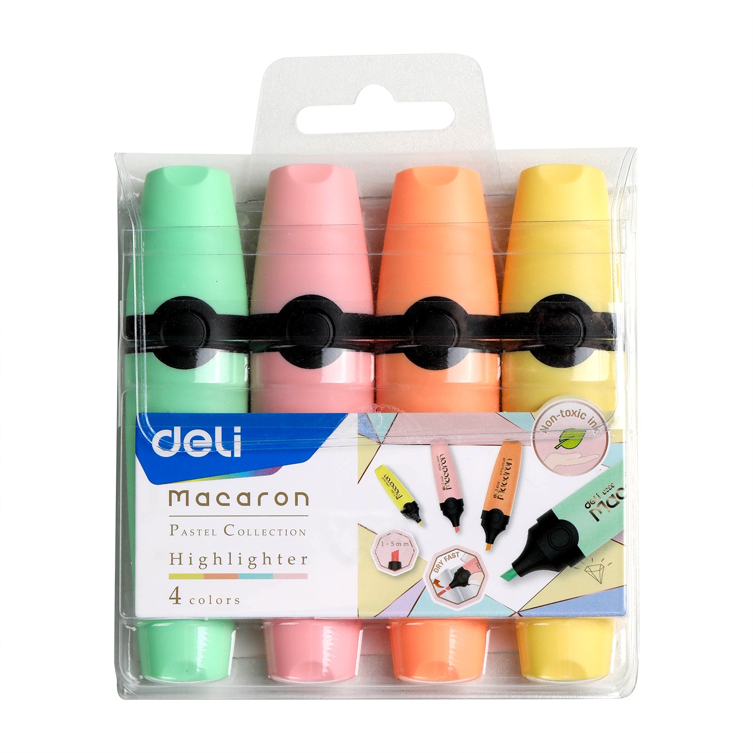 FLUORESCENT MACRAON 4 COLORS DELI