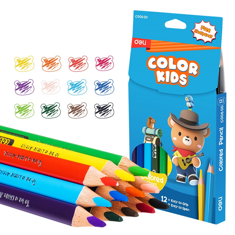 CRAYONS COULEUR EC00600 DELI