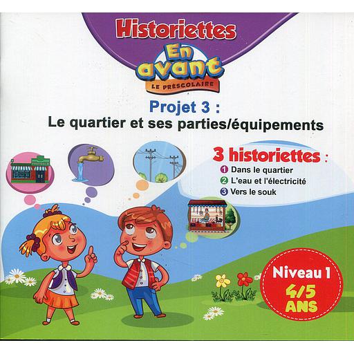 HISTORIETTES EN AVANT LE PRESCOLAIRE 4/5 PROJET 3 : LE QUARTIER ET SES PARTIES/EQUIPEMENTS